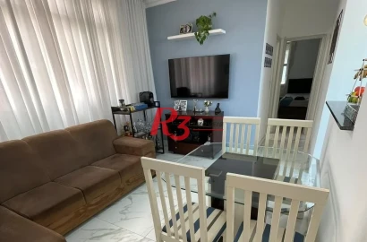 Apartamento com 2 dormitórios à venda, 70 m² por R$ 440.000,00 - Aparecida - Santos/SP