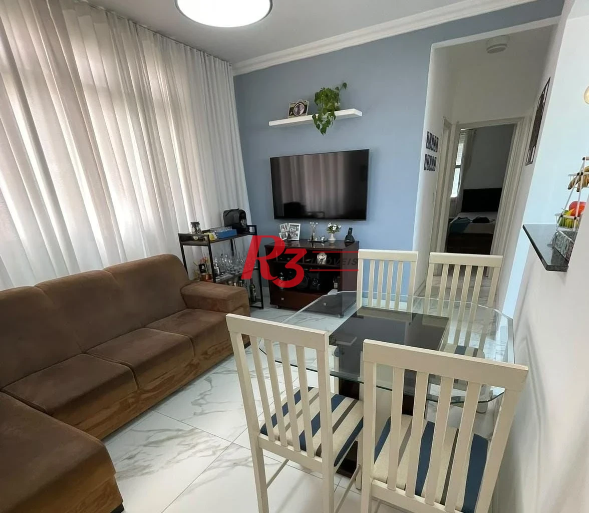 Apartamento com 2 dormitórios à venda, 70 m² por R$ 440.000,00 - Aparecida - Santos/SP