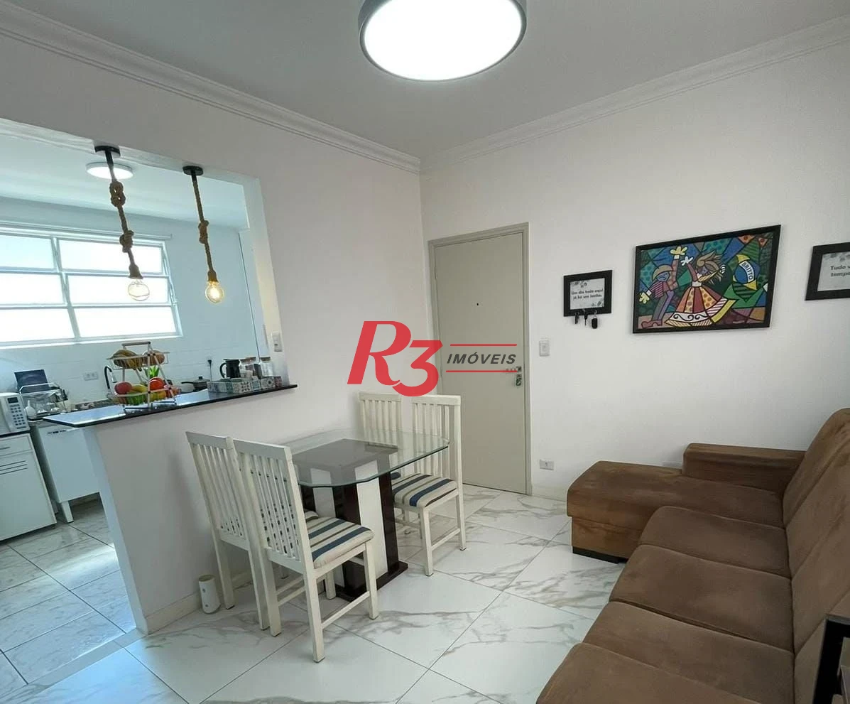 Apartamento com 2 dormitórios à venda, 70 m² por R$ 440.000,00 - Aparecida - Santos/SP