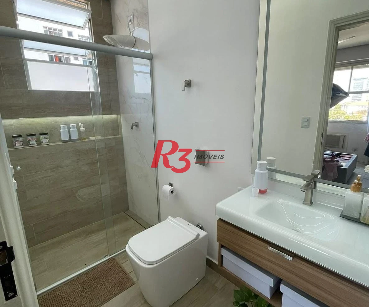 Apartamento com 2 dormitórios à venda, 70 m² por R$ 440.000,00 - Aparecida - Santos/SP