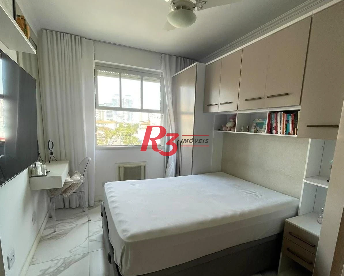 Apartamento com 2 dormitórios à venda, 70 m² por R$ 440.000,00 - Aparecida - Santos/SP