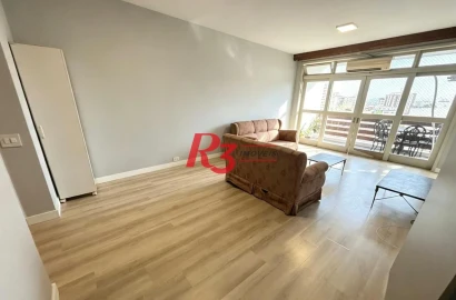 Apartamento com 3 dormitórios para alugar, 137 m² por R$ 6.500,02/mês - Boqueirão - Santos/SP