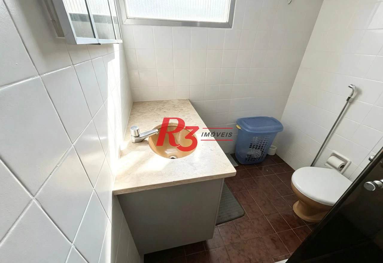 Apartamento com 3 dormitórios para alugar, 137 m² por R$ 6.500,02/mês - Boqueirão - Santos/SP