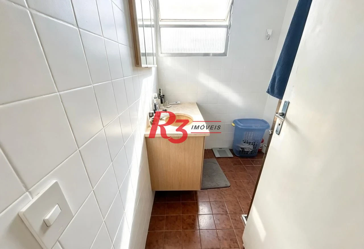 Apartamento com 3 dormitórios para alugar, 137 m² por R$ 6.500,02/mês - Boqueirão - Santos/SP