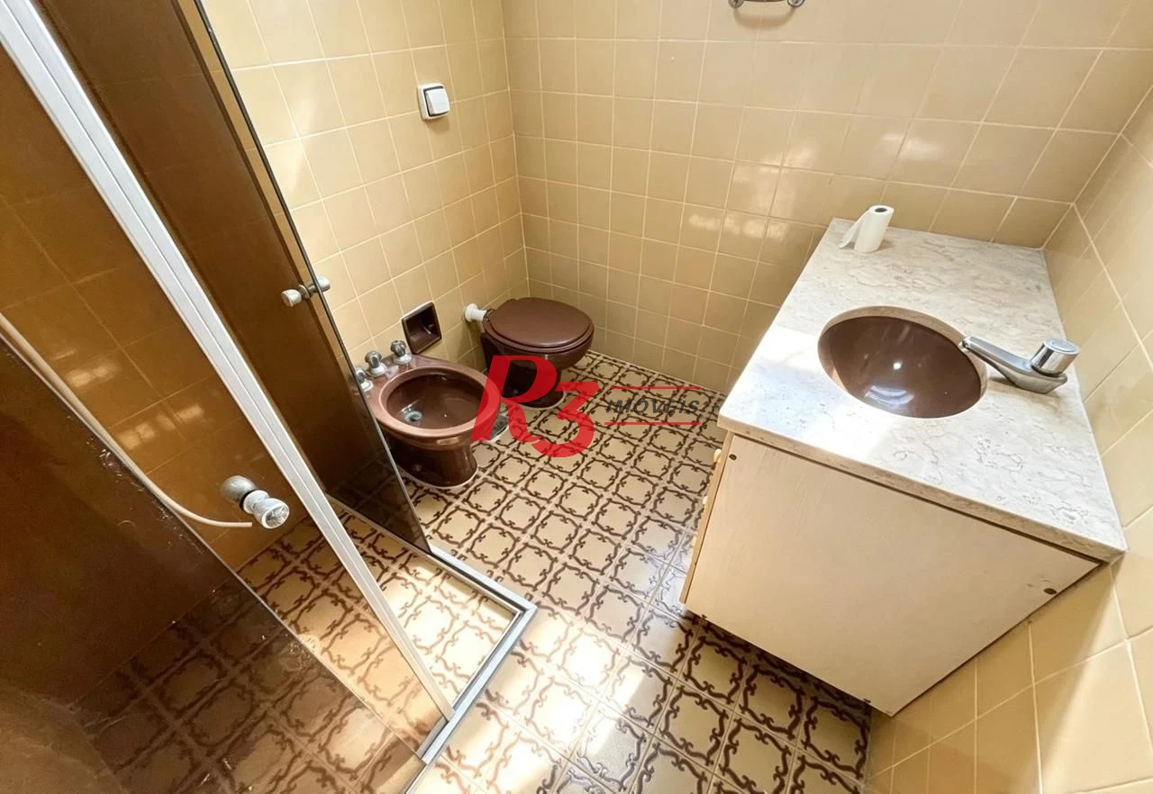 Apartamento com 3 dormitórios para alugar, 137 m² por R$ 6.500,02/mês - Boqueirão - Santos/SP