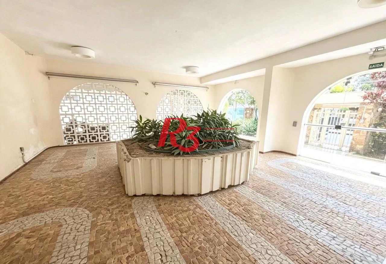 Apartamento com 3 dormitórios para alugar, 137 m² por R$ 6.500,02/mês - Boqueirão - Santos/SP