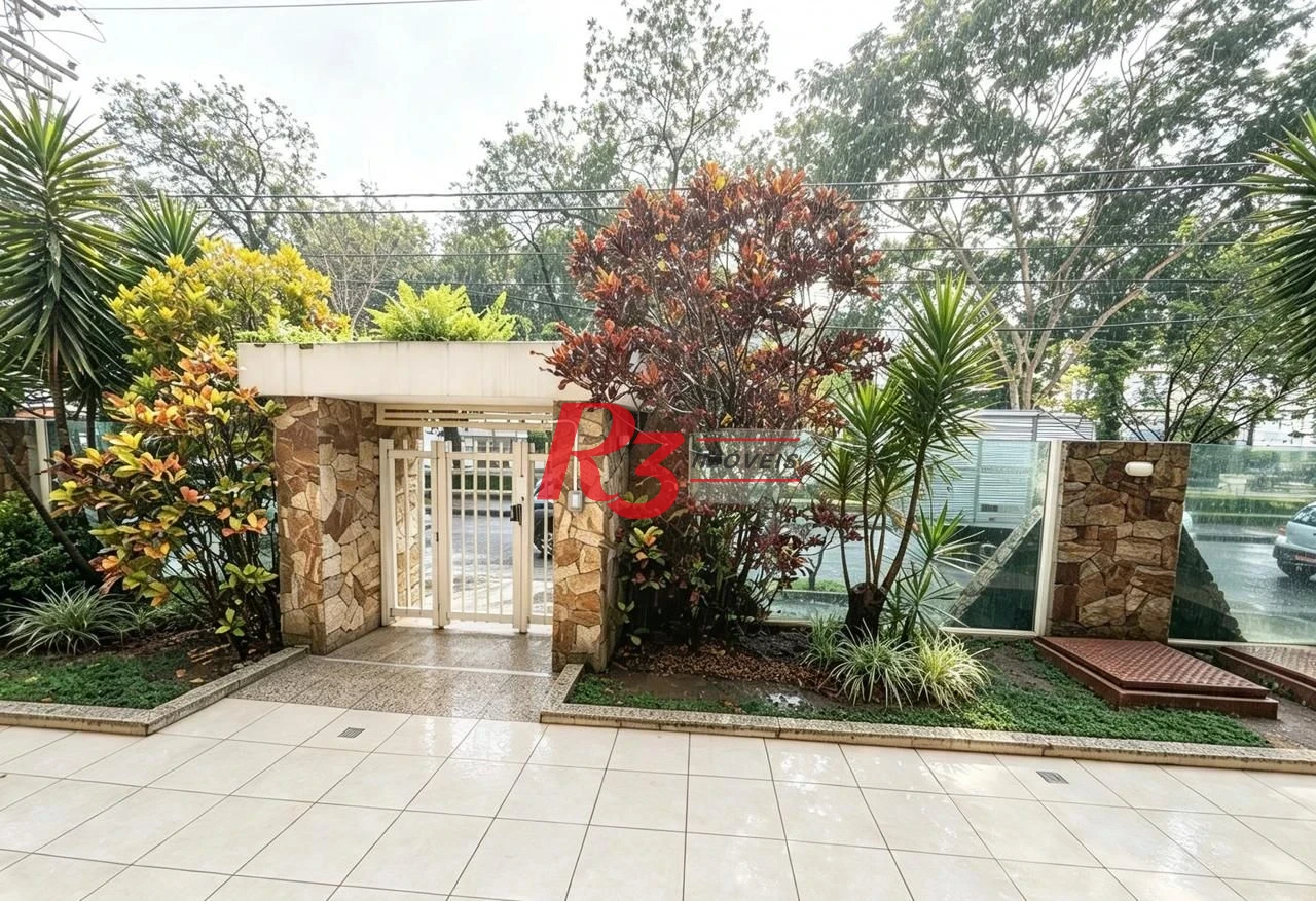 Apartamento com 3 dormitórios para alugar, 137 m² por R$ 6.500,02/mês - Boqueirão - Santos/SP