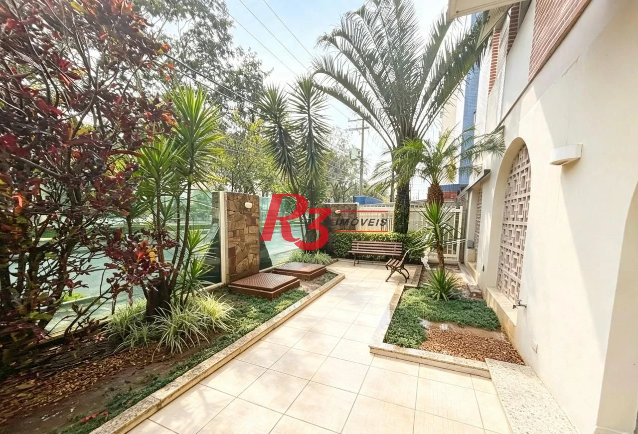 Apartamento com 3 dormitórios para alugar, 137 m² por R$ 6.500,02/mês - Boqueirão - Santos/SP