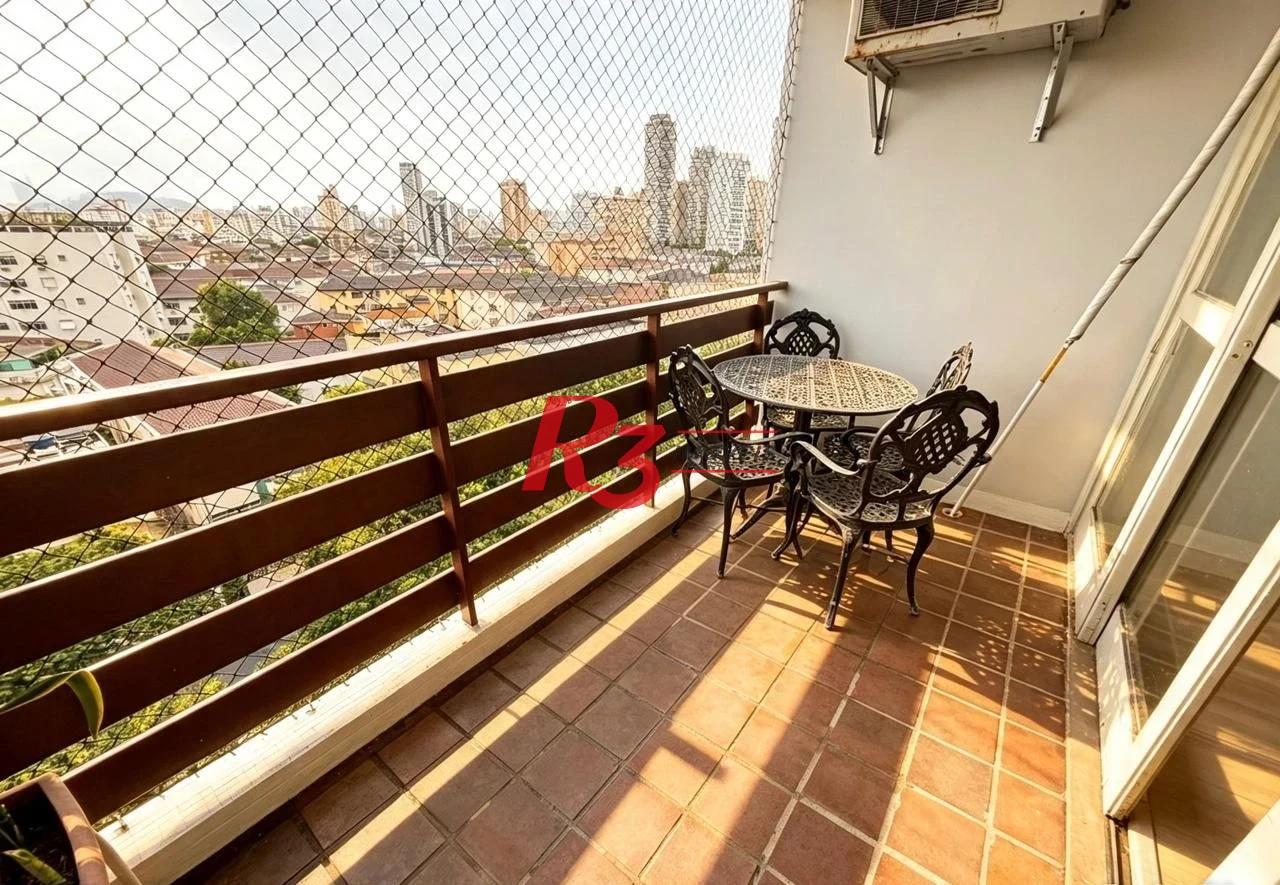 Apartamento com 3 dormitórios para alugar, 137 m² por R$ 6.500,02/mês - Boqueirão - Santos/SP