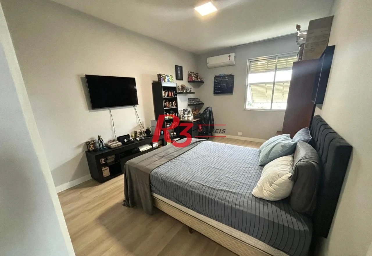 Apartamento com 3 dormitórios para alugar, 137 m² por R$ 6.500,02/mês - Boqueirão - Santos/SP