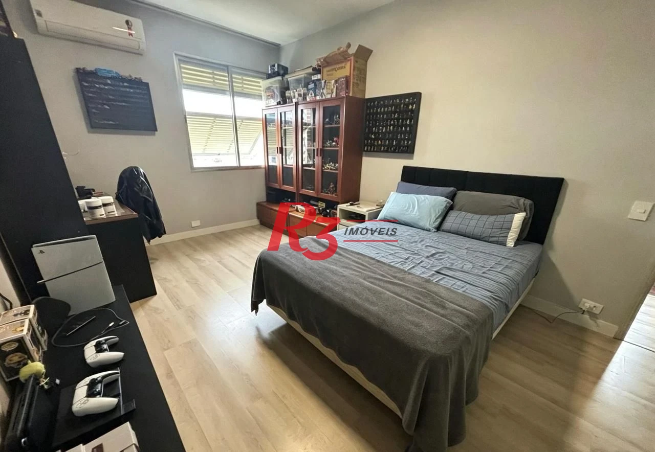 Apartamento com 3 dormitórios para alugar, 137 m² por R$ 6.500,02/mês - Boqueirão - Santos/SP