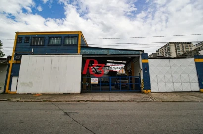 Galpão para alugar, 1100 m² por R$ 35.000,02/mês - Macuco - Santos/SP