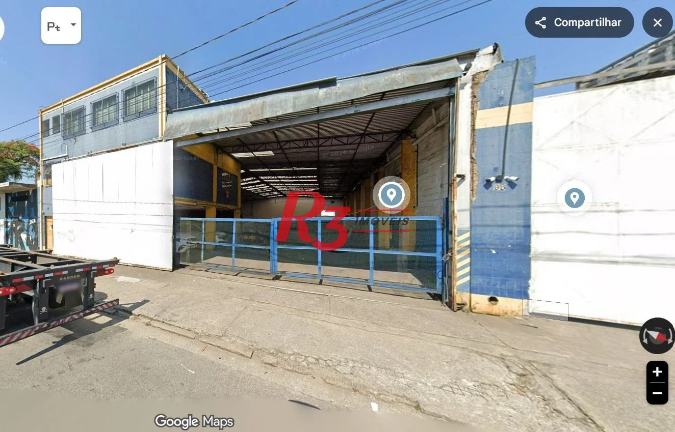 Galpão para alugar, 1100 m² por R$ 35.000,02/mês - Macuco - Santos/SP