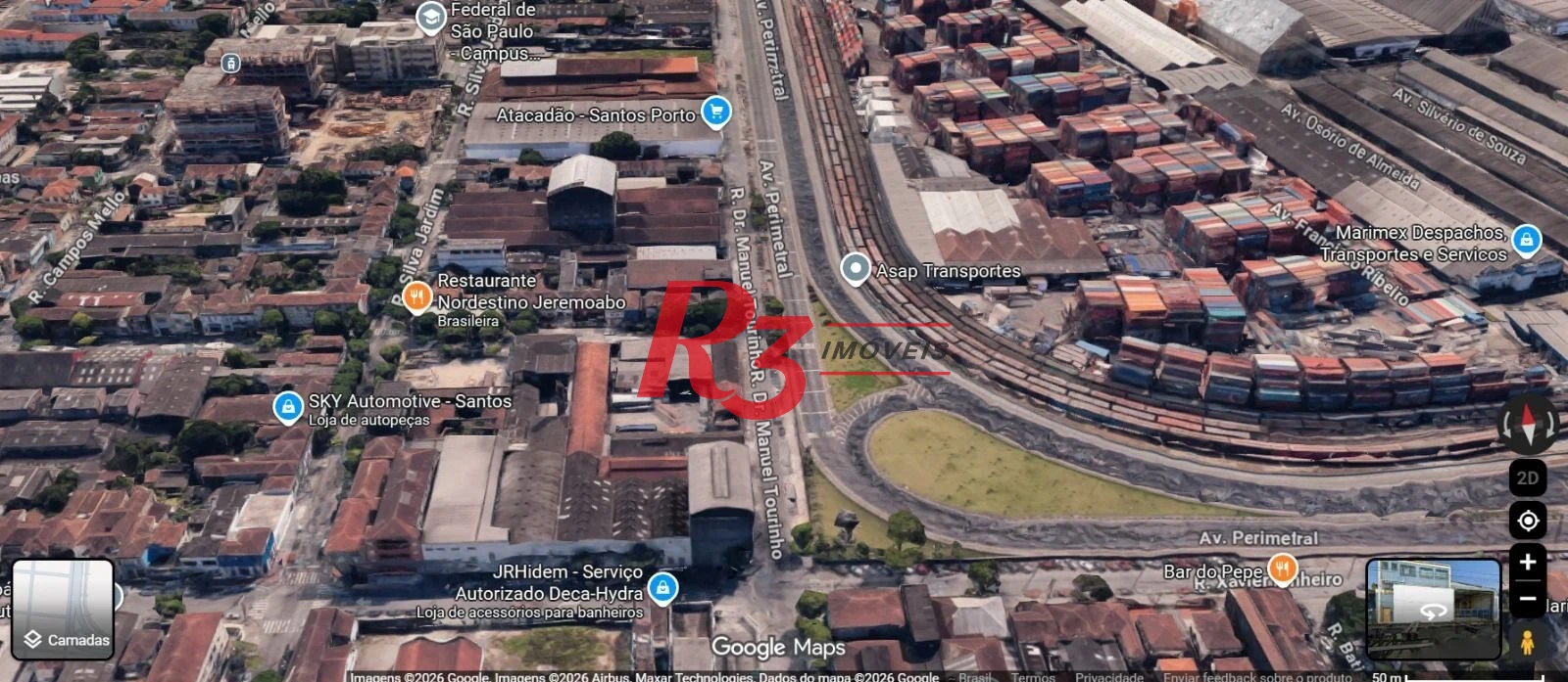 Galpão para alugar, 1100 m² por R$ 35.000,02/mês - Macuco - Santos/SP