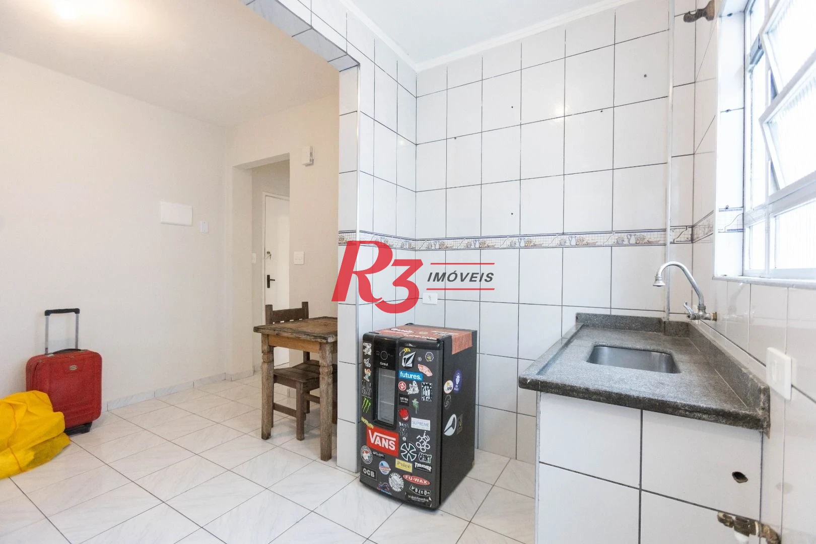 Apartamento com 1 dormitório para alugar, 48 m² por R$ 3.000,00/mês - Boqueirão - Santos/SP