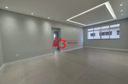 Apartamento com 3 dormitórios à venda, 137 m² por R$ 1.390.000,00 - Gonzaga - Santos/SP