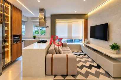 Apartamento com 2 dormitórios à venda, 63 m² por R$ 885.000,00 - Ponta da Praia - Santos/SP