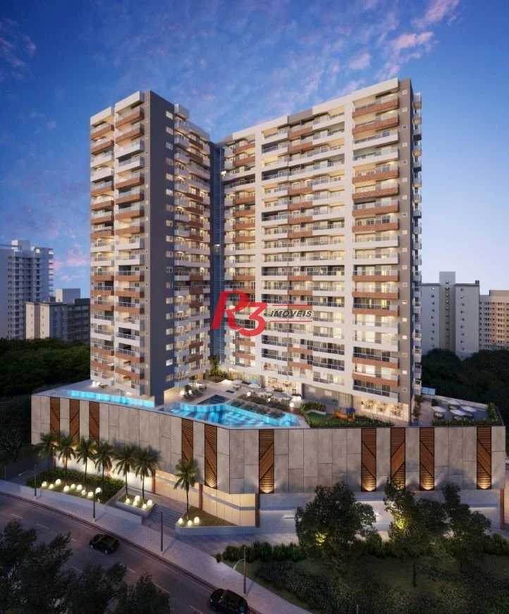Apartamento com 2 dormitórios à venda, 72 m² por R$ 930.000,00 - Encruzilhada - Santos/SP