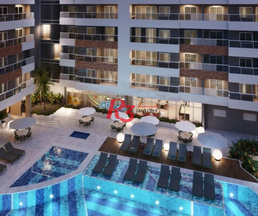 Apartamento com 2 dormitórios à venda, 72 m² por R$ 930.000,00 - Encruzilhada - Santos/SP