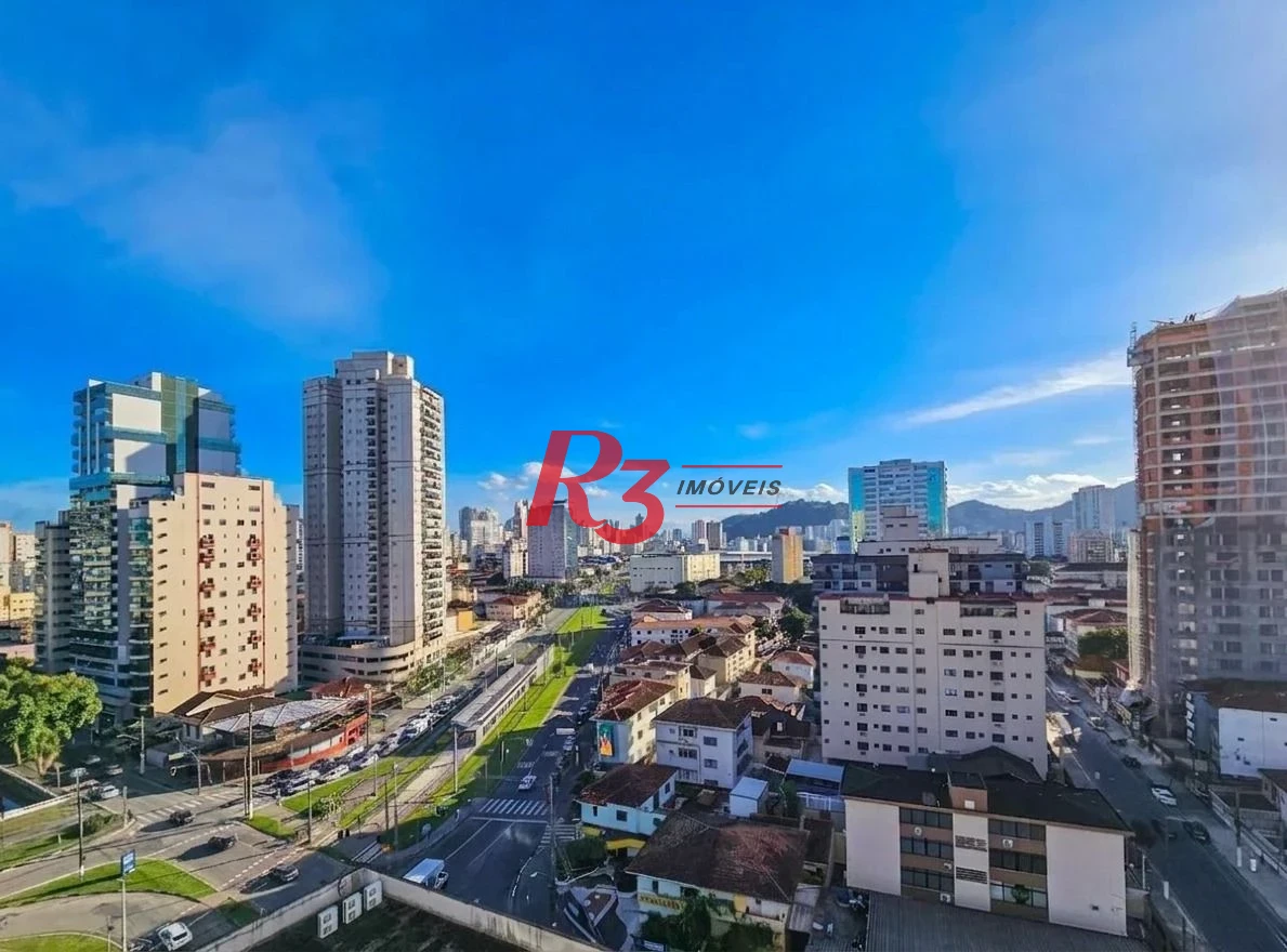 Apartamento com 2 dormitórios à venda, 72 m² por R$ 930.000,00 - Encruzilhada - Santos/SP