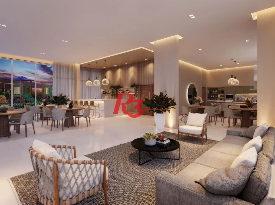 Apartamento com 2 dormitórios à venda, 72 m² por R$ 930.000,00 - Encruzilhada - Santos/SP
