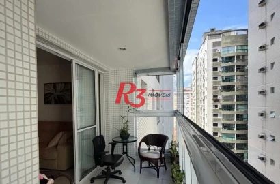 Apartamento com 2 dormitórios à venda, 114 m² por R$ 1.025.000,00 - Pompéia - Santos/SP