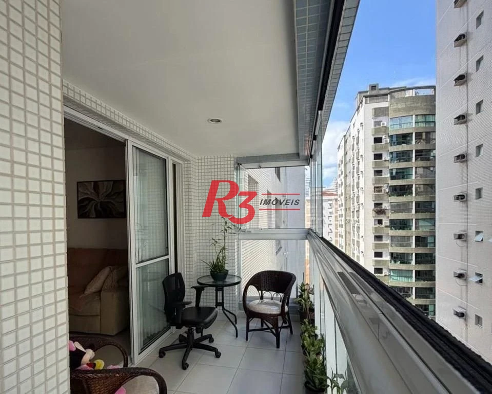Apartamento com 2 dormitórios à venda, 114 m² por R$ 1.025.000,00 - Pompéia - Santos/SP