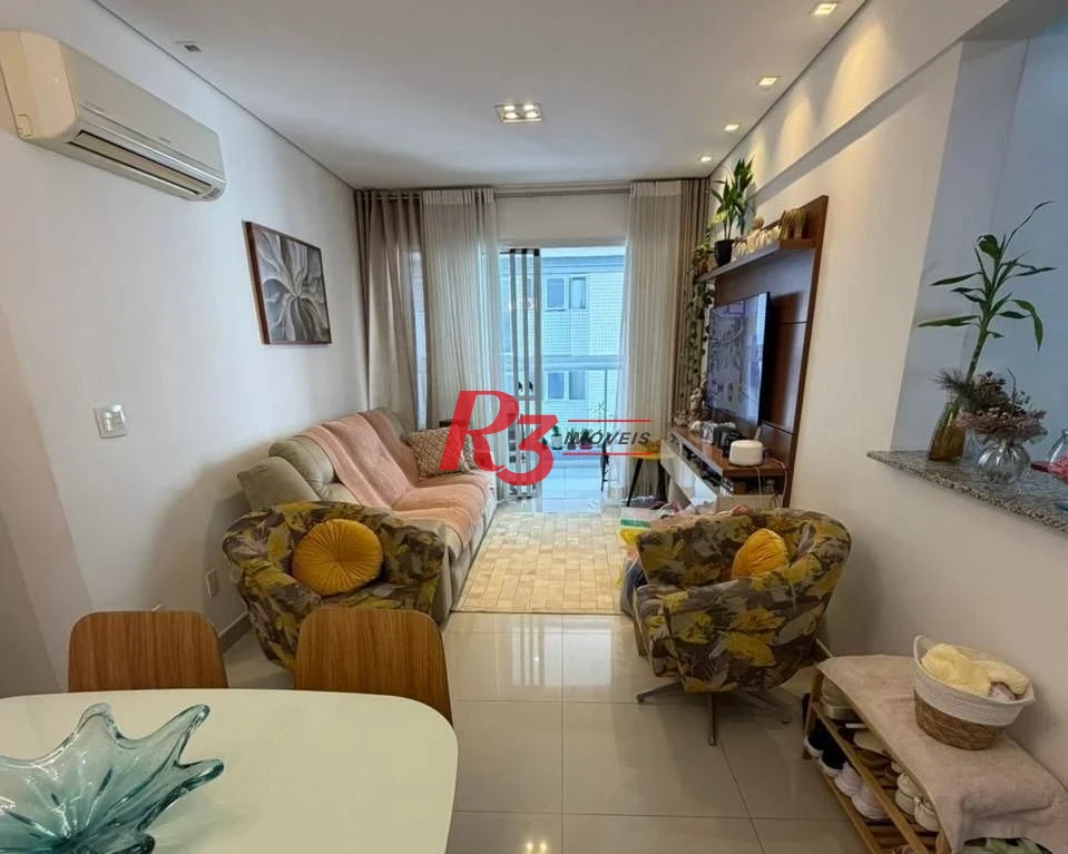 Apartamento com 2 dormitórios à venda, 114 m² por R$ 1.025.000,00 - Pompéia - Santos/SP