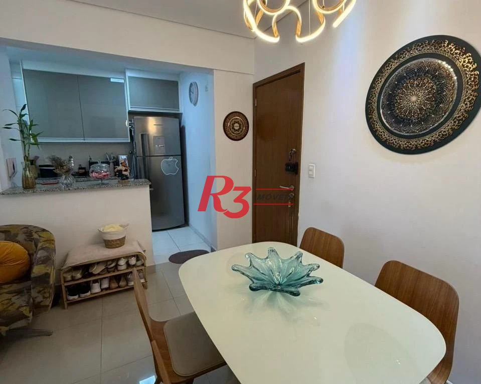 Apartamento com 2 dormitórios à venda, 114 m² por R$ 1.025.000,00 - Pompéia - Santos/SP