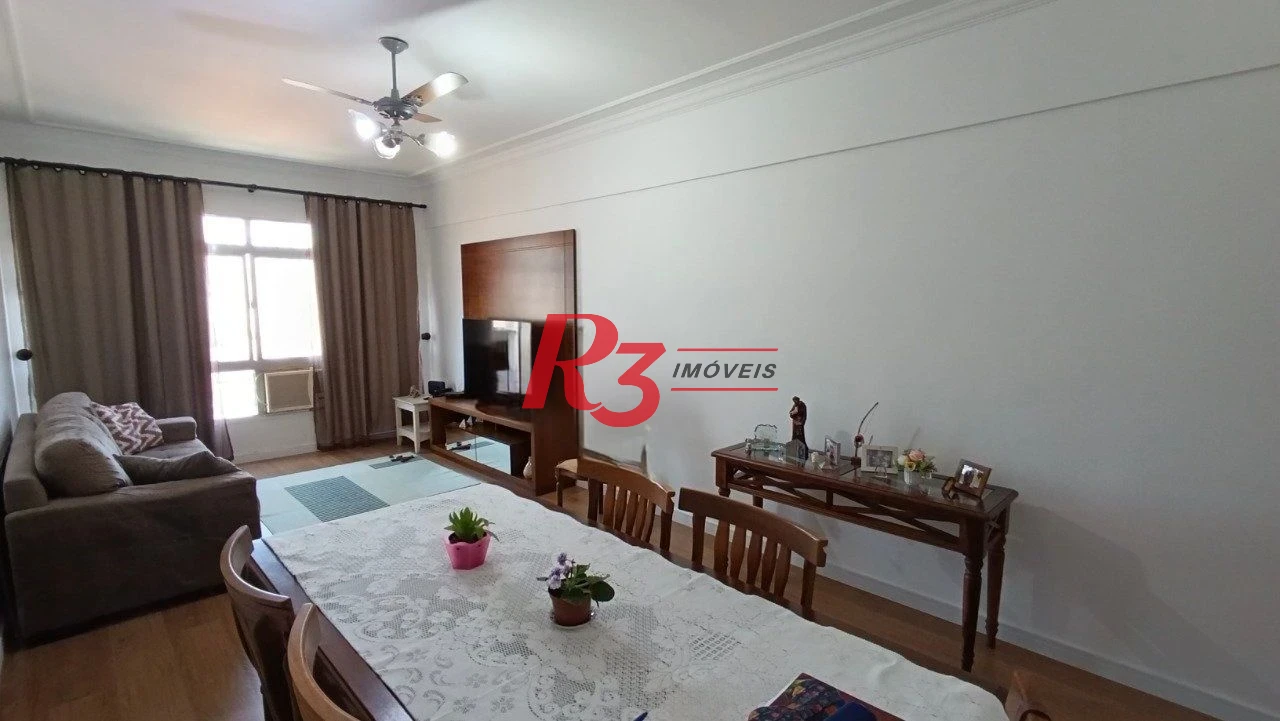 Apartamento com 2 dormitórios à venda, 94 m² por R$ 580.000,00 - Campo Grande - Santos/SP