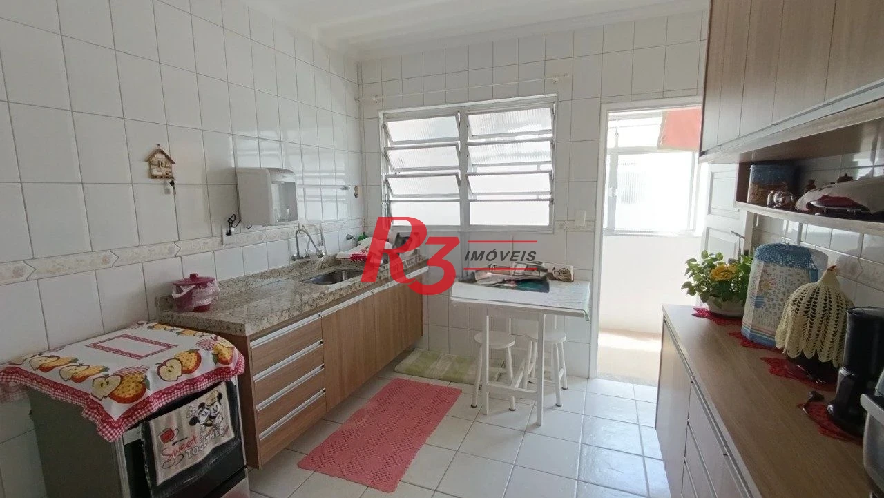 Apartamento com 2 dormitórios à venda, 94 m² por R$ 580.000,00 - Campo Grande - Santos/SP