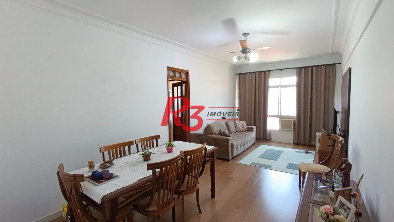 Apartamento com 2 dormitórios à venda, 94 m² por R$ 580.000,00 - Campo Grande - Santos/SP