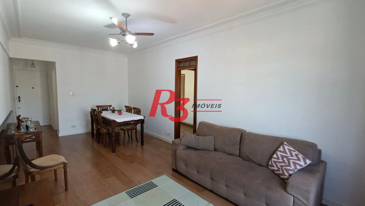 Apartamento com 2 dormitórios à venda, 94 m² por R$ 580.000,00 - Campo Grande - Santos/SP