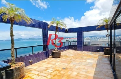 Cobertura com 3 dormitórios à venda, 400 m² por R$ 6.200.000,00 - Ponta da Praia - Santos/SP
