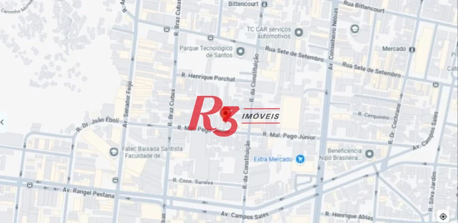 Terreno à venda, 250 m² por R$ 500.000,00 - Vila Nova - Santos/SP