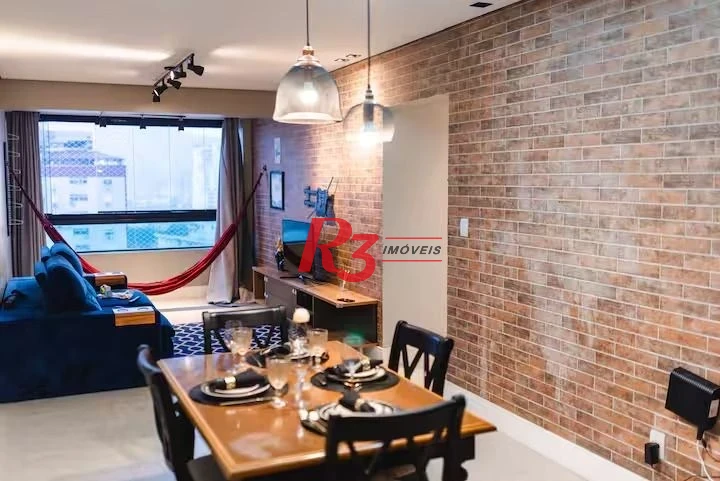 Apartamento com 2 dormitórios à venda, 90 m² por R$ 880.000,00 - Campo Grande - Santos/SP