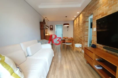 Apartamento com 2 dormitórios à venda, 83 m² por R$ 650.000,00 - Aparecida - Santos/SP
