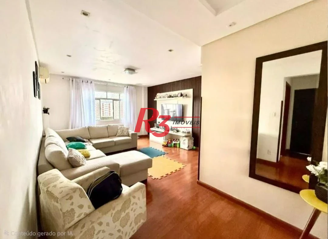 Apartamento com 3 dormitórios à venda, 120 m² por R$ 813.000,00 - Ponta da Praia - Santos/SP
