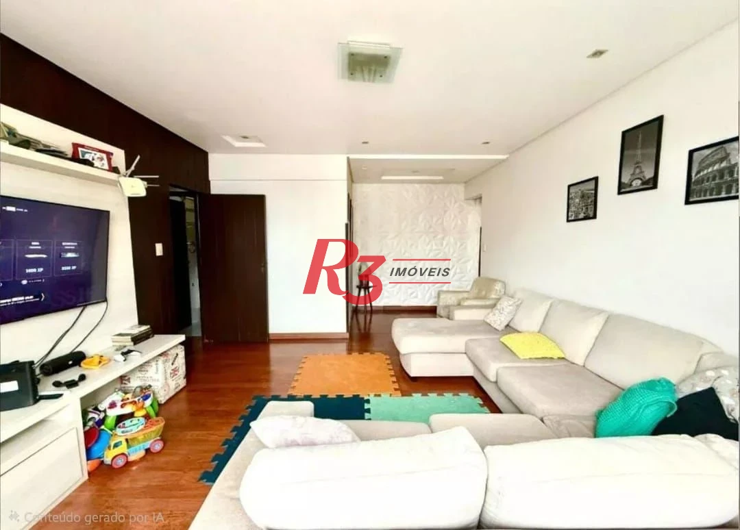Apartamento com 3 dormitórios à venda, 120 m² por R$ 813.000,00 - Ponta da Praia - Santos/SP