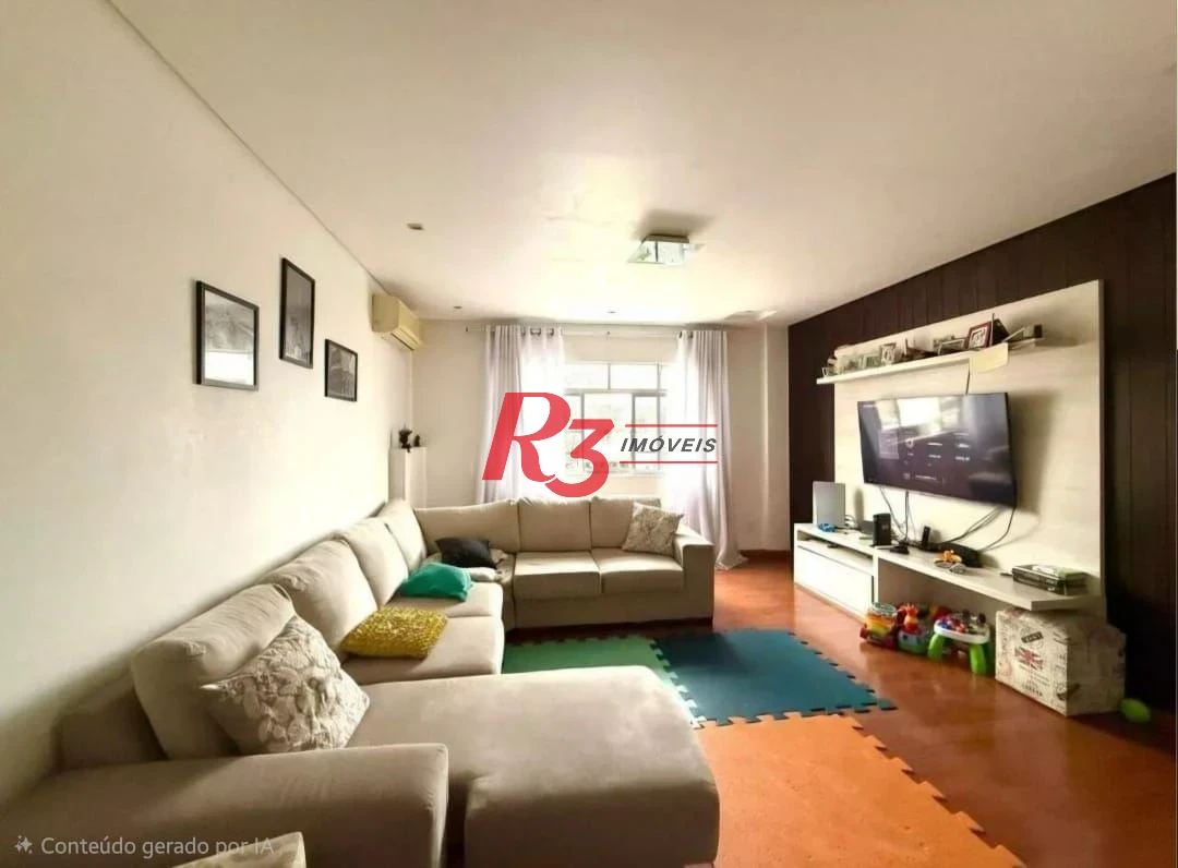 Apartamento com 3 dormitórios à venda, 120 m² por R$ 813.000,00 - Ponta da Praia - Santos/SP