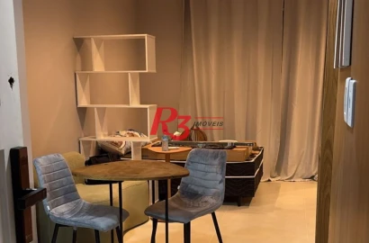 Apartamento com 1 dormitório à venda, 31 m² por R$ 430.000,00 - Gonzaga - Santos/SP