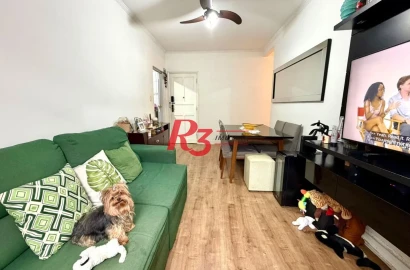 Apartamento com 2 dormitórios à venda, 65 m² por R$ 329.000,00 - Vila Mathias - Santos/SP