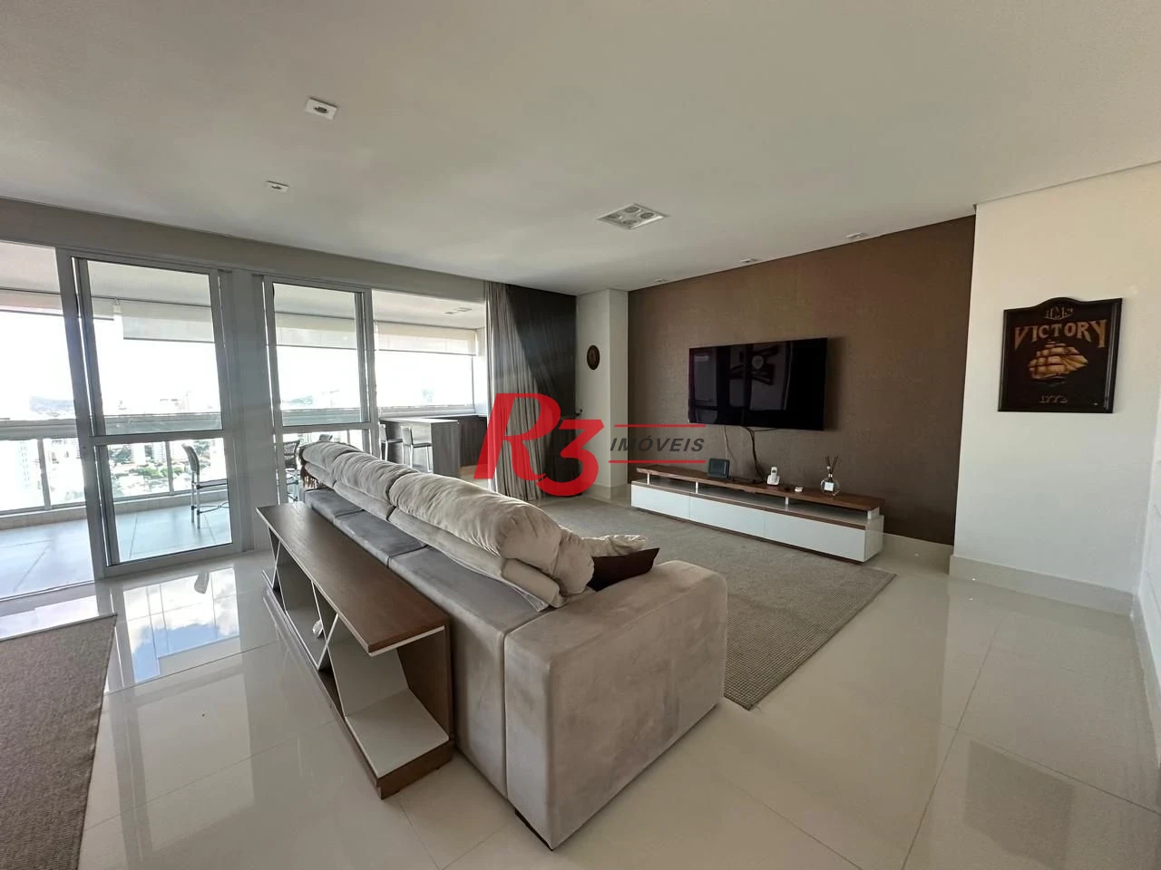 Apartamento com 1 dormitório à venda, 106 m² por R$ 2.000.000,00 - Aparecida - Santos/SP