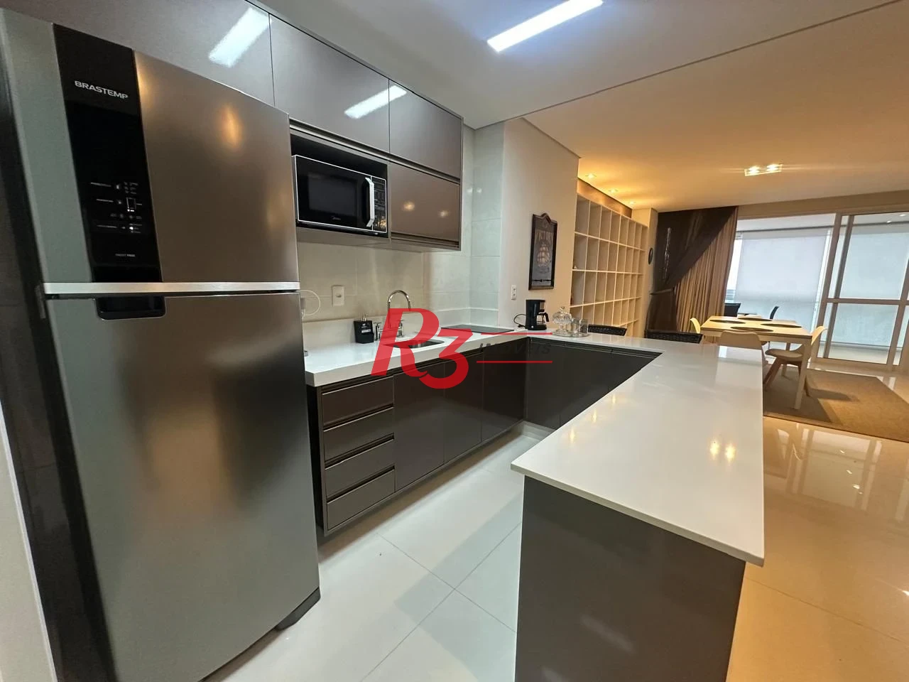 Apartamento com 1 dormitório à venda, 106 m² por R$ 2.000.000,00 - Aparecida - Santos/SP