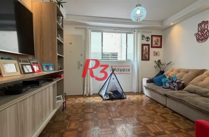 Apartamento com 2 dormitórios à venda, 70 m² por R$ 465.000,00 - Gonzaga - Santos/SP