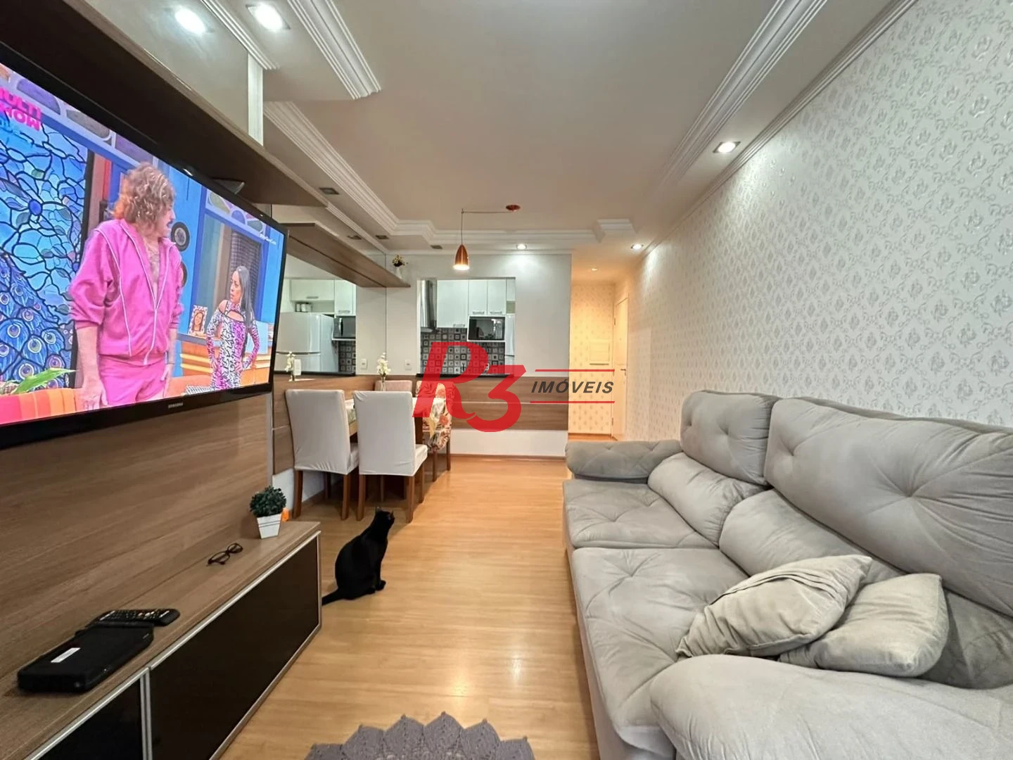 Apartamento com 3 dormitórios à venda, 69 m² por R$ 430.000,00 - Areia Branca - Santos/SP