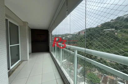 Apartamento com 3 dormitórios para alugar, 98 m² por R$ 6.800,00/mês - Marapé - Santos/SP