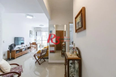 Apartamento com 2 dormitórios à venda, 95 m² por R$ 680.000,00 - Pompéia - Santos/SP