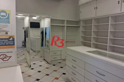 Loja para alugar, 25 m² por R$ 6.500,00/mês - Gonzaga - Santos/SP