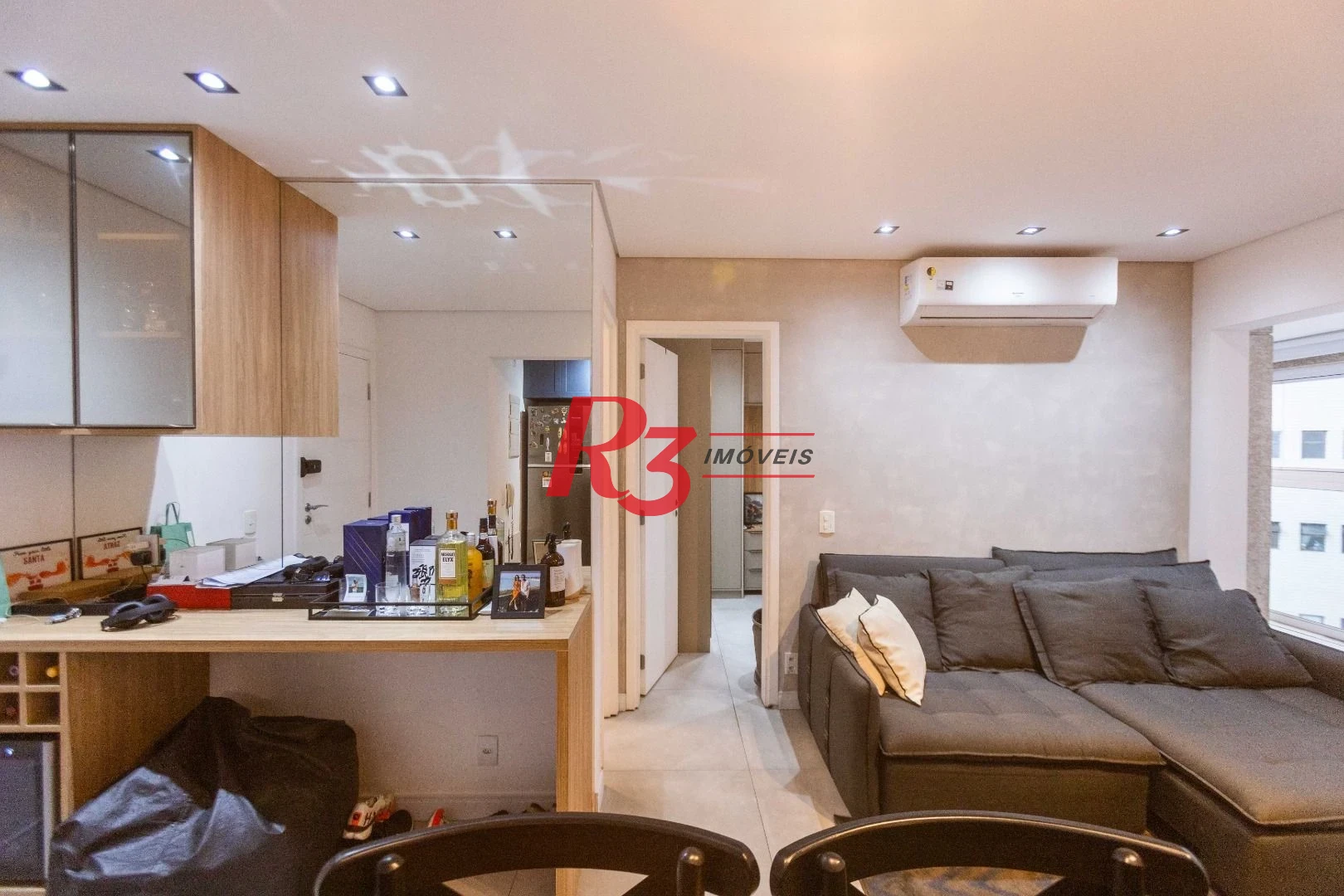 Apartamento com 1 dormitório à venda, 55 m² por R$ 765.000,00 - Ponta da Praia - Santos/SP